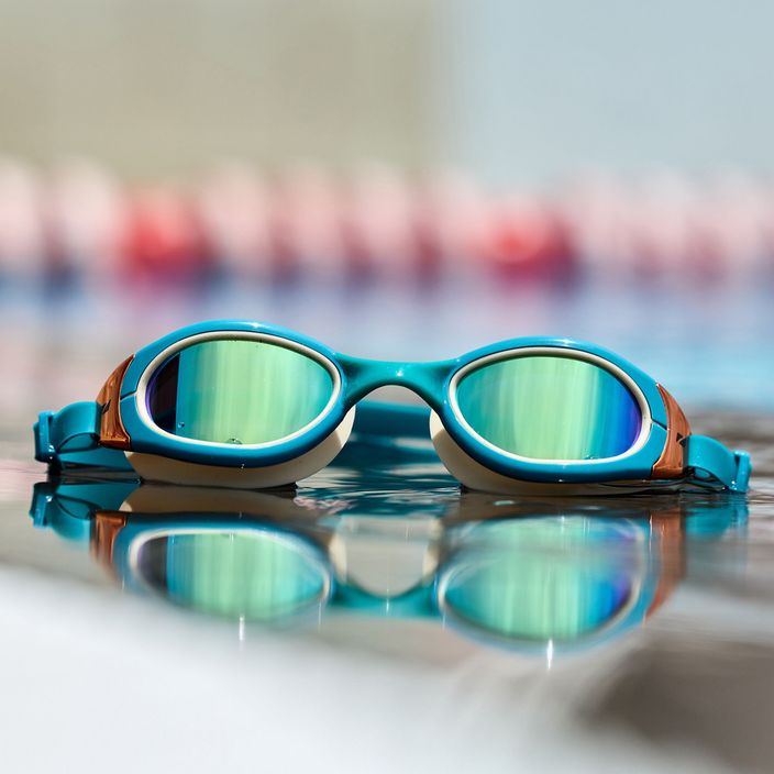 Okulary do pływania ZONE3 Attack teal/cream/cooper 5