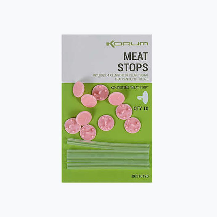 Stopery do przynęt Korum Meat Stops 10 szt. pink