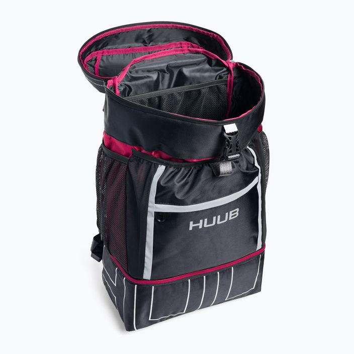 Plecak triathlonowy HUUB Transition II Rucksack 40 l black/dark red 4