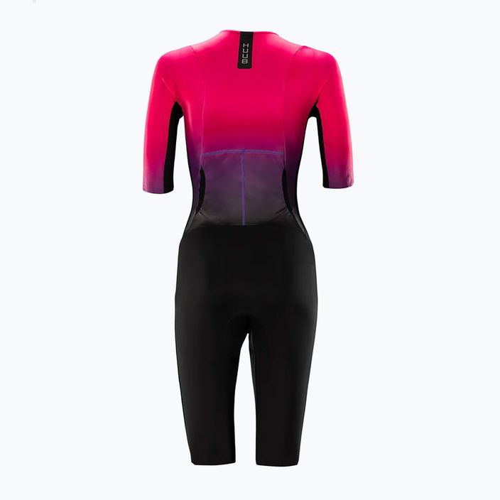 Kombinezon triathlonowy damski HUUB Collective Tri Suit black/rose fade 2