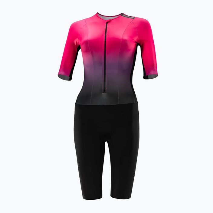 Kombinezon triathlonowy damski HUUB Collective Tri Suit black/rose fade 3