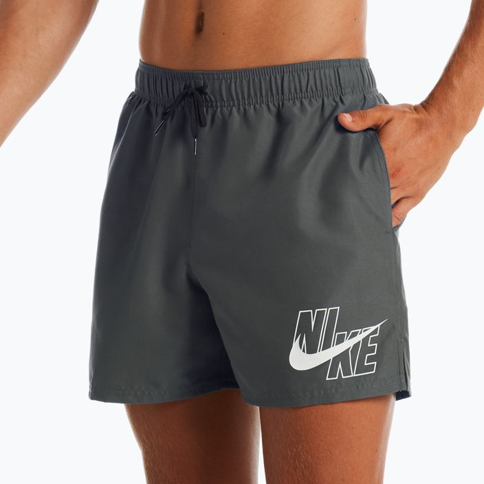 Szorty kąpielowe męskie Nike Logo Solid 5" Volley iron grey 2
