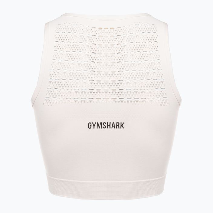 Top treningowy damski Gymshark Energy Seamless Crop Top cream white 6