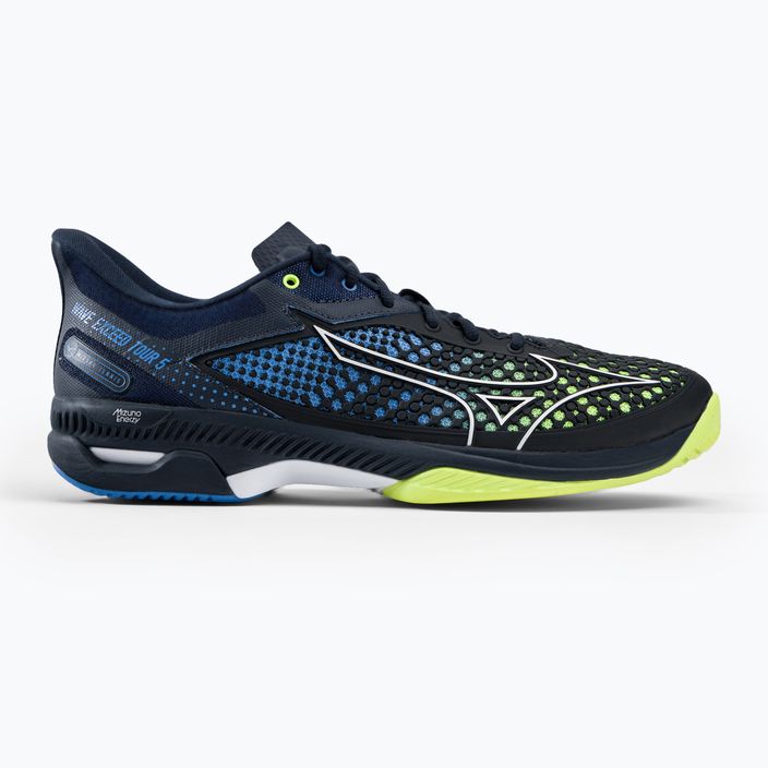 Buty do tenisa męskie Mizuno Wave Exceed Tour 5 AC t eclipse/neo lime/super sonic 2