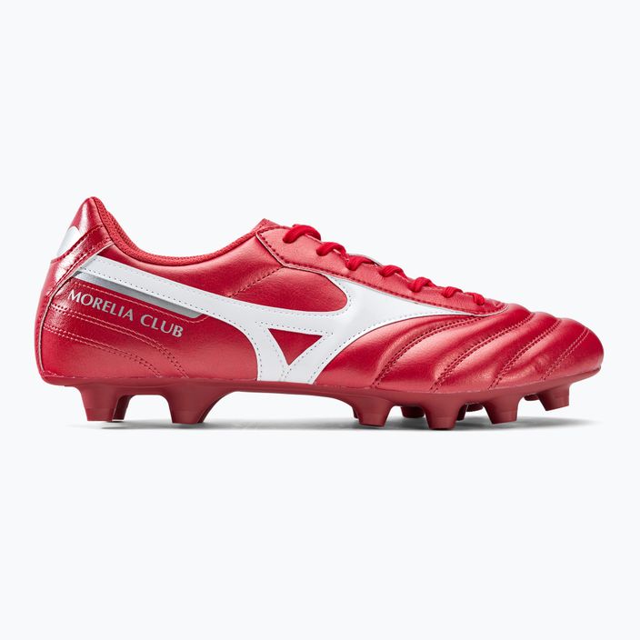 Buty piłkarskie męskie Mizuno Morelia II Club MD czerwone P1GA221660 2