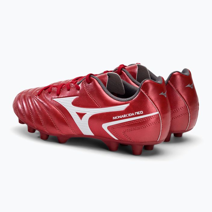 Buty piłkarskie dziecięce Mizuno Monarcida II Sel MD czerwone P1GB222560 3