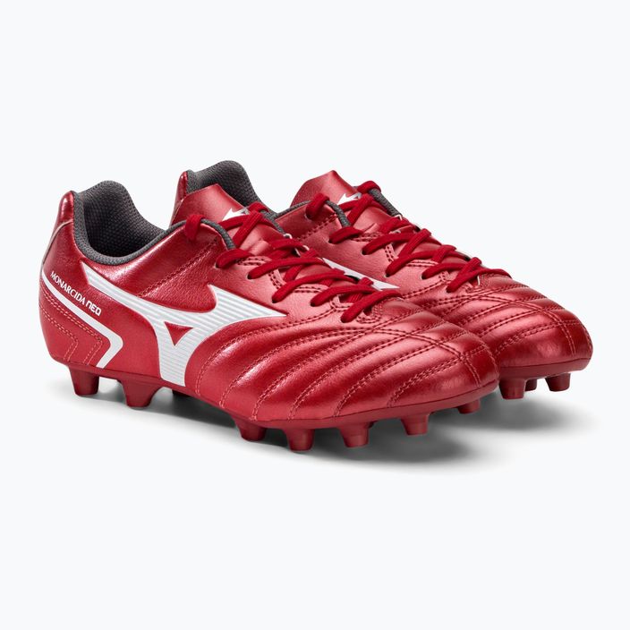 Buty piłkarskie dziecięce Mizuno Monarcida II Sel MD czerwone P1GB222560 4
