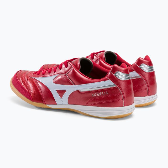 Buty piłkarskie Mizuno Morelia Sala Elite IN czerwone Q1GA221060 3