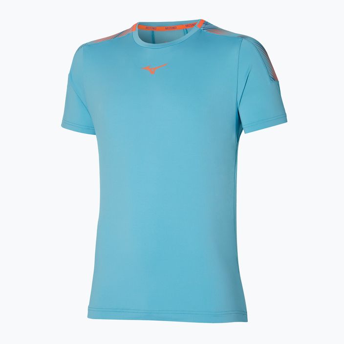 Koszulka tenisowa męska Mizuno Shadow Tee niebieska 62GAA00222