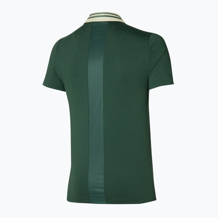 Koszulka tenisowa męska Mizuno Shadow Polo zielona 62GAA00437 2