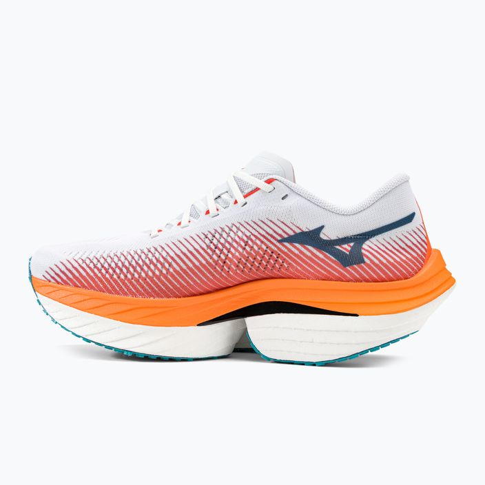 Buty do biegania męskie Mizuno Wave Rebellion Pro biało-pomarańczowe J1GC231701 10