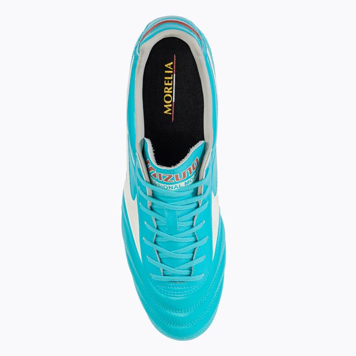 Buty piłkarskie Mizuno Morelia II Pro niebiesko-białe P1GA231325 6