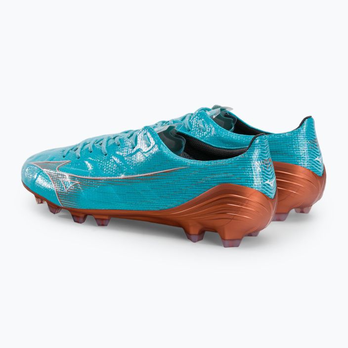 Buty piłkarskie męskie Mizuno Alpha JP niebieskie P1GA236025 3