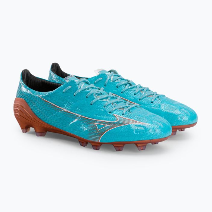 Buty piłkarskie męskie Mizuno Alpha JP niebieskie P1GA236025 4
