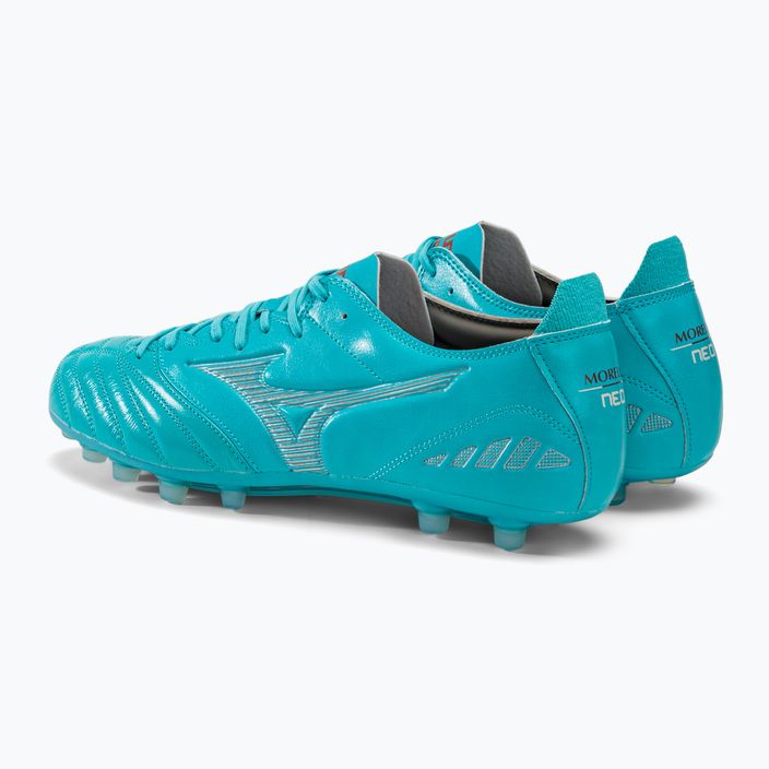 Buty piłkarskie Mizuno Morelia Neo III Pro AG niebieskie P1GA238425 3