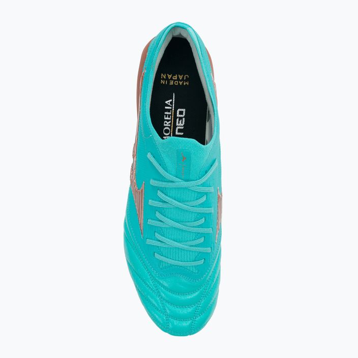 Buty piłkarskie Mizuno Morelia Neo III Beta JP niebieskie P1GA239025 6