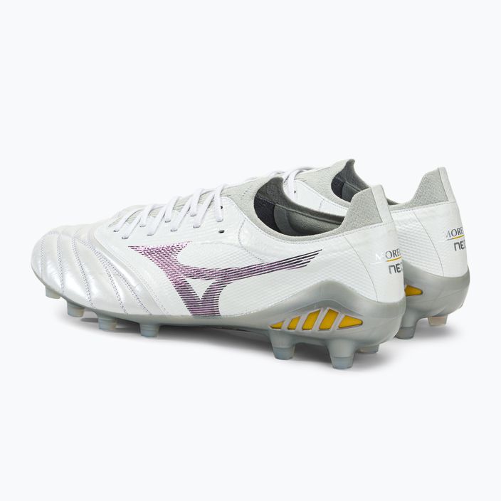 Buty piłkarskie męskie Mizuno Morelia Neo III Beta Elite białe P1GA239104 3