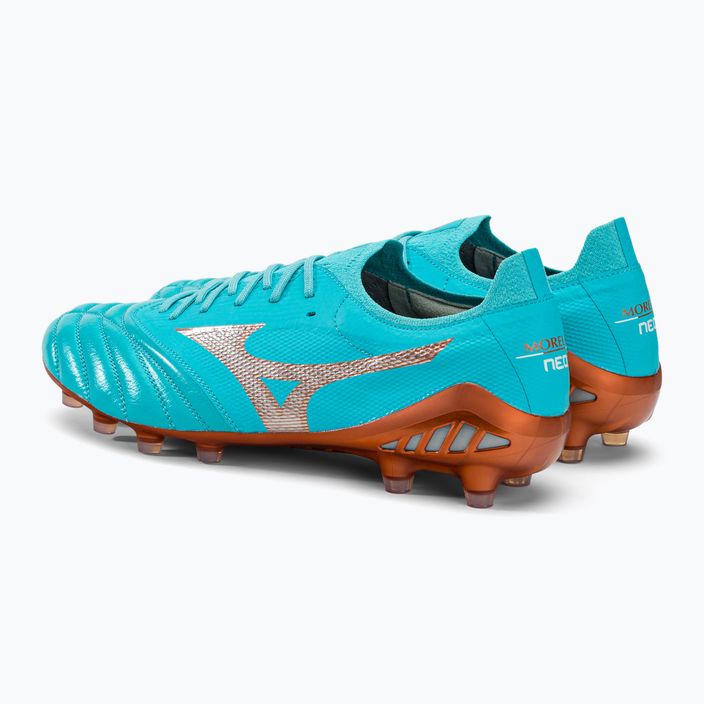 Buty piłkarskie Mizuno Morelia Neo III Beta Elite niebieskie P1GA239125 3