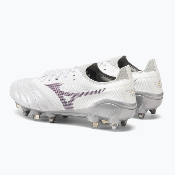 Buty piłkarskie Mizuno Morelia Neo III Elite M white/hologram/cool gray 3c 3
