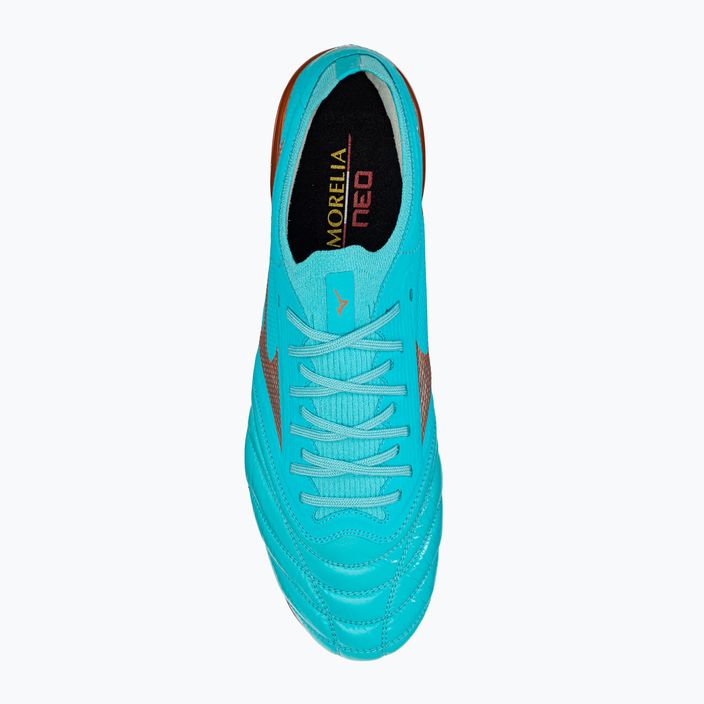 Buty piłkarskie Mizuno Morelia Neo III Elite M niebieskie P1GC239125 6