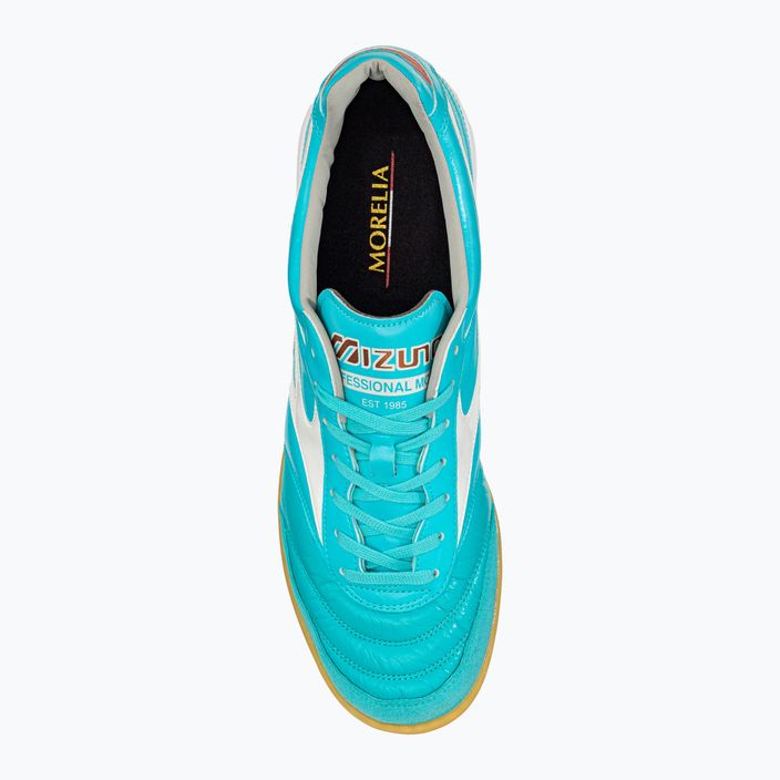 Buty piłkarskie Mizuno Morelia Sala Elite IN niebieskie Q1GA230125 6