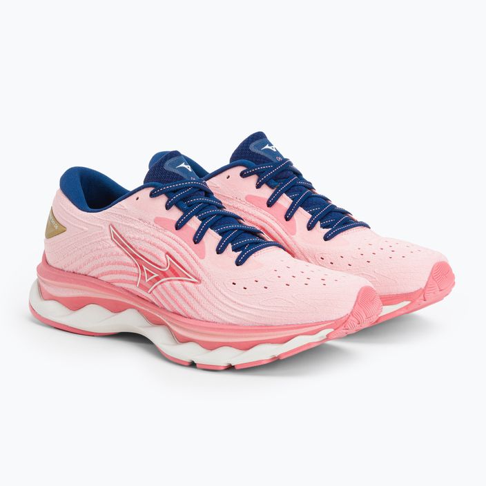 Buty do biegania damskie Mizuno Wave Sky 6 różowe J1GD220273 6