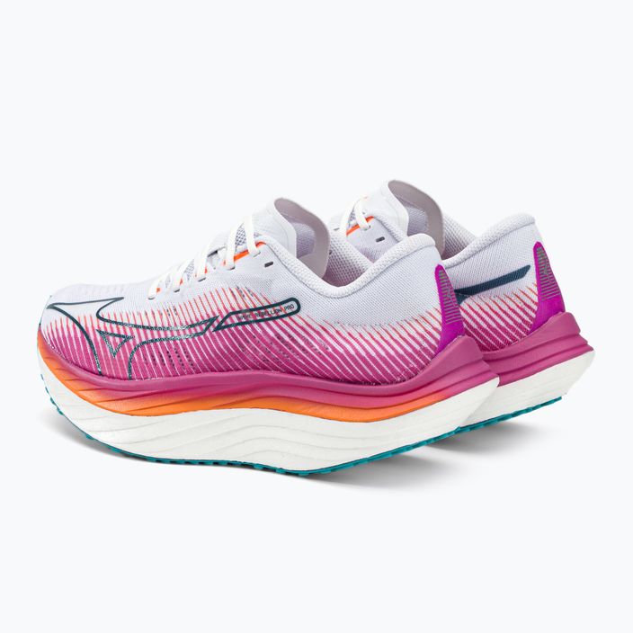 Buty do biegania damskie Mizuno Wave Rebellion Pro biało-różowe J1GD231721 7