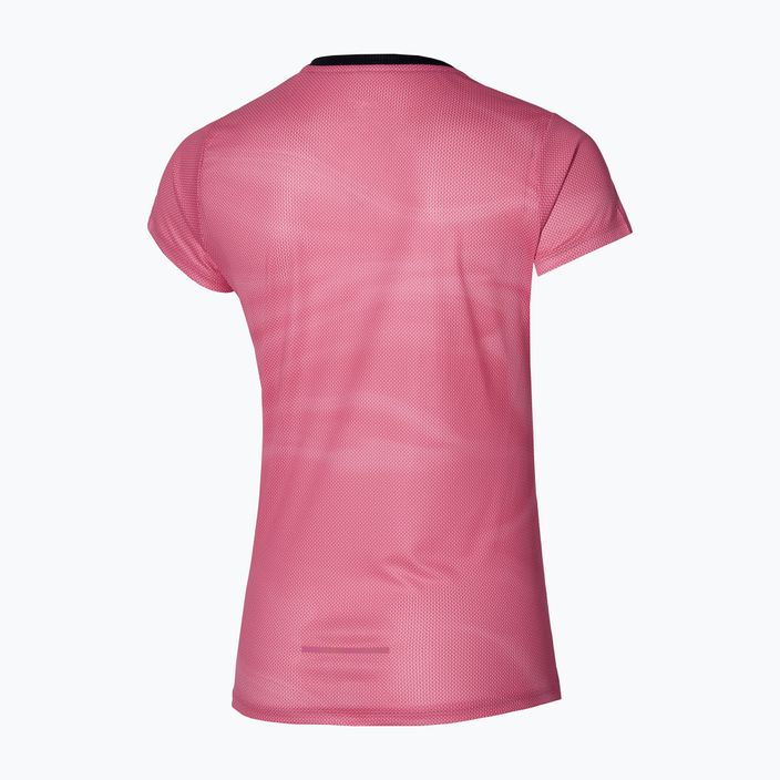 Koszulka do biegania damska Mizuno Premium Aero Tee sangria sunset 2