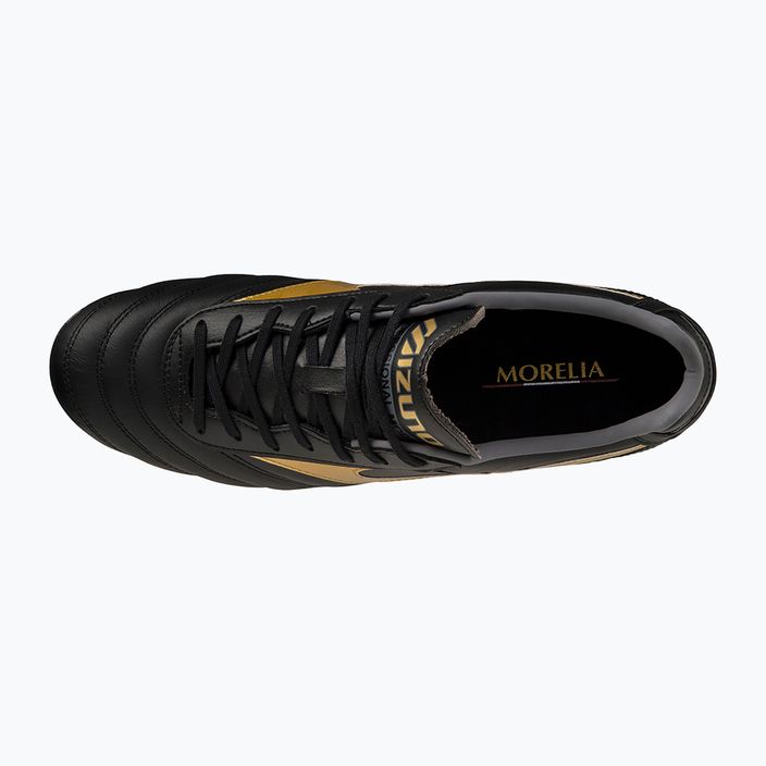 Buty piłkarskie męskie Mizuno Morelia II PRO MD black/gold/dark shadow 10
