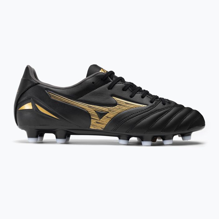 Buty piłkarskie męskie Mizuno Morelia Neo IV Pro AG black/gold/black 2