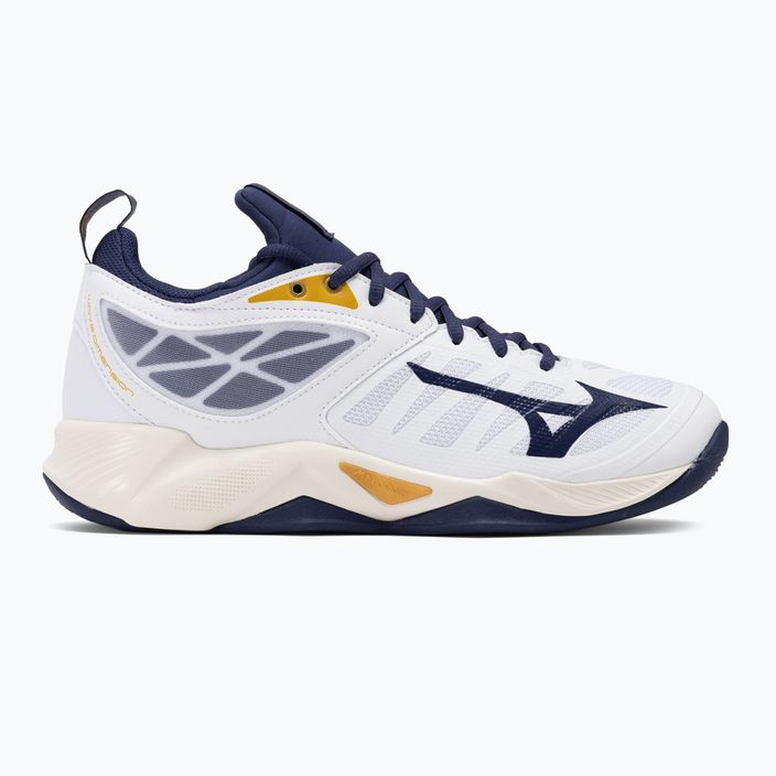 Buty do siatkówki Mizuno Wave Dimension white/blueribbon/mp gold 2