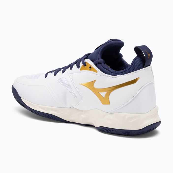 Buty do siatkówki Mizuno Wave Dimension white/blueribbon/mp gold 3