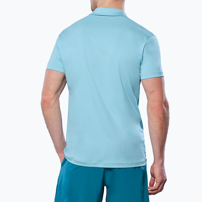 Koszulka polo tenisowa męska Mizuno Charge Shadow Polo blue glow 2