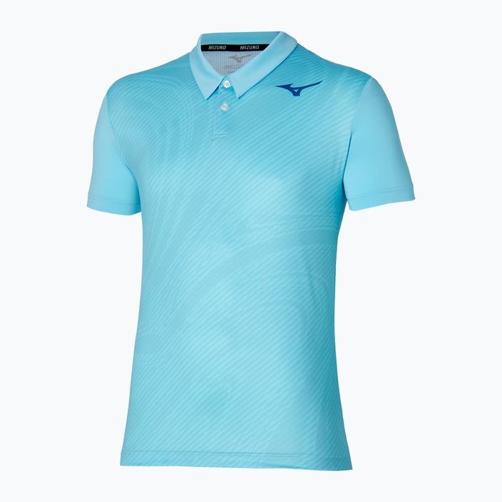 Koszulka polo tenisowa męska Mizuno Charge Shadow Polo blue glow 3