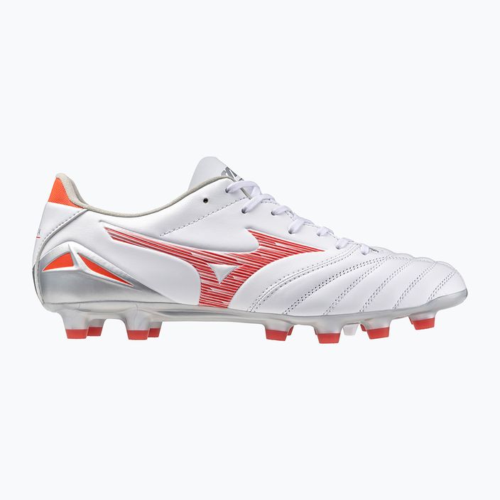 Buty piłkarskie męskie Mizuno Morelia Neo IV Pro MD white/ radiant red/ hot coral