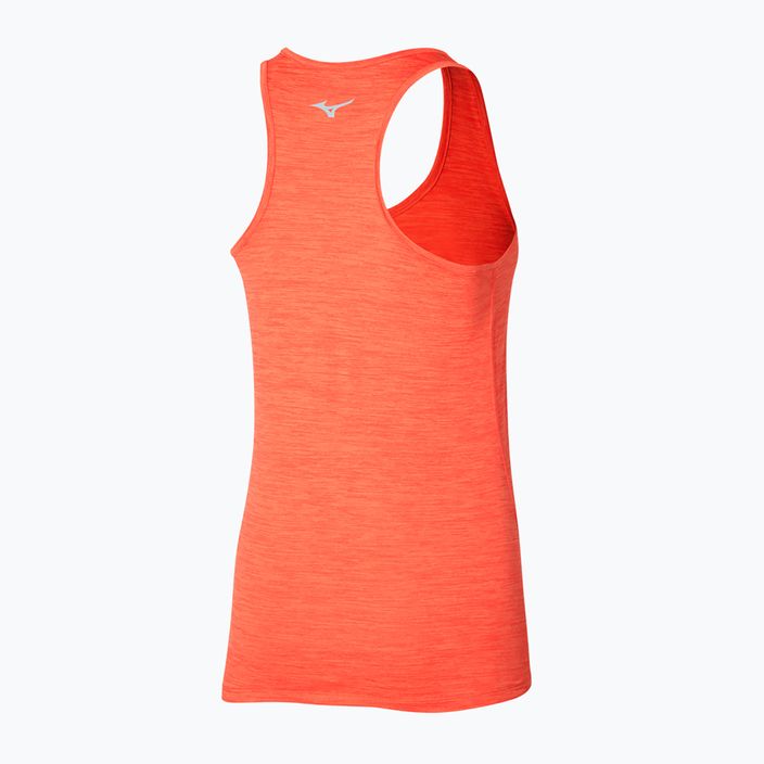 Tank top do biegania damski Mizuno Impulse Core Tank nasturtium 2