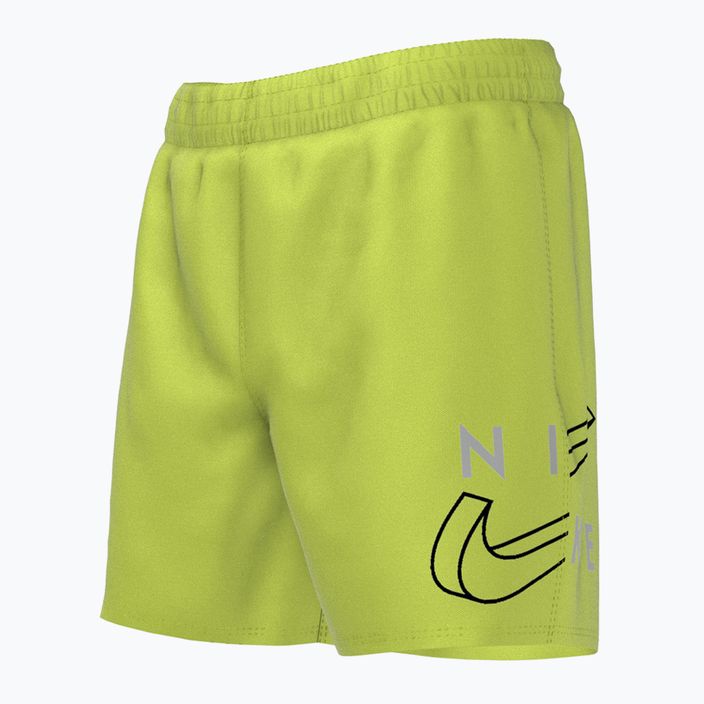 Szorty kąpielowe dziecięce Nike Split Logo 4" Volley atomic green 5