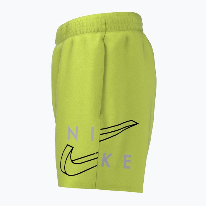 Szorty kąpielowe dziecięce Nike Split Logo 4" Volley atomic green 6
