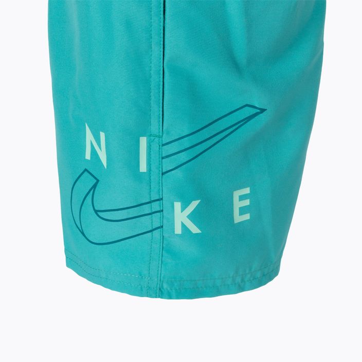 Szorty kąpielowe dziecięce Nike Split Logo 4" Volley washed teal 3