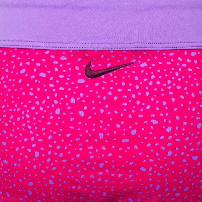 Strój pływacki dwuczęściowy dziecięcy Nike Water Dots Asymmetrical pink prime 4