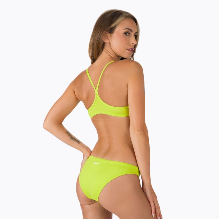 Strój pływacki dwuczęściowy damski Nike Essential Sports Bikini atomic green 3