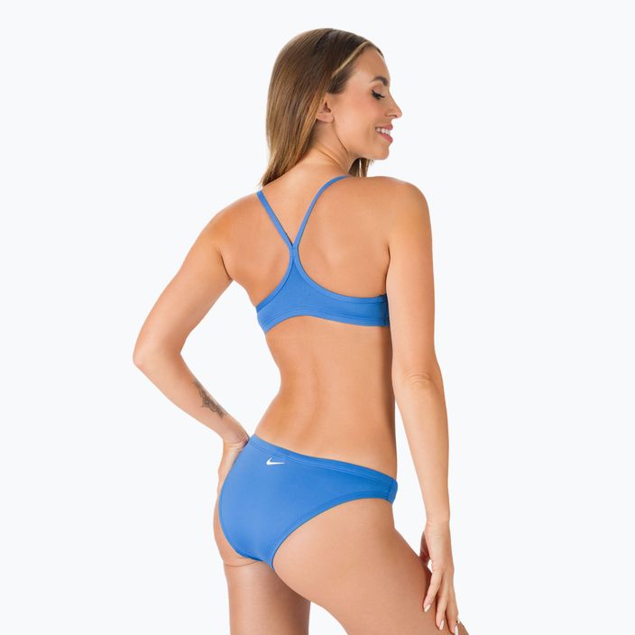 Strój pływacki dwuczęściowy damski Nike Essential Sports Bikini pacific blue 3