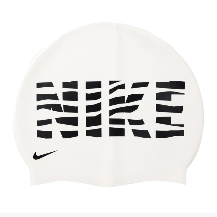 Czepek pływacki Nike Wave Stripe Graphic 3 white 2