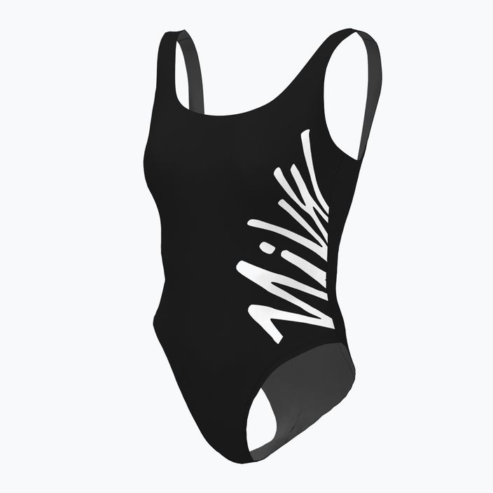 Strój pływacki jednoczęściowy damski Nike Multi Logo U-Back black 5