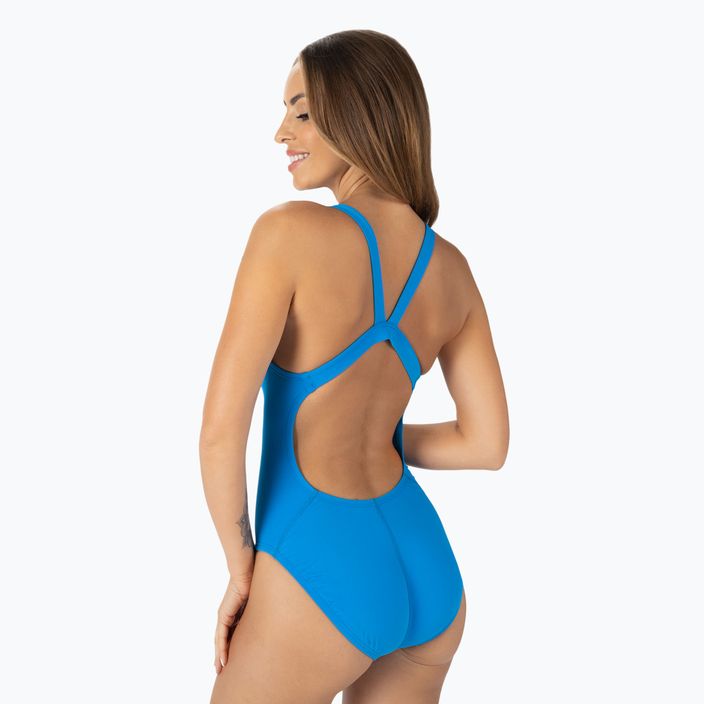 Strój pływacki jednoczęściowy damski Nike Hydrastrong Solid Fastback photo blue 3