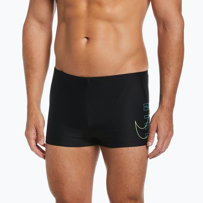 Bokserki kąpielowe męskie Nike Reflect Logo Square Leg black 5