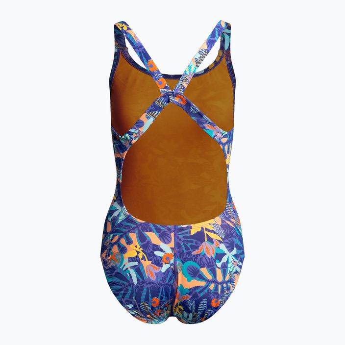 Strój pływacki jednoczęściowy damski Nike Multiple Print Fastback psychic purple 2