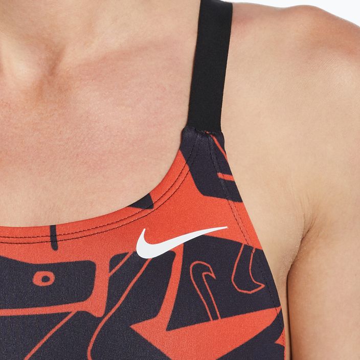 Strój pływacki jednoczęściowy damski Nike Multiple Print Fastback bright crimson 8