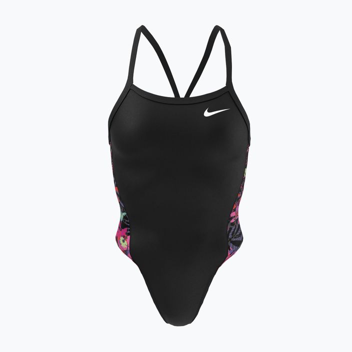 Strój pływacki jednoczęściowy damski Nike Multiple Print Racerback Splice One black 5