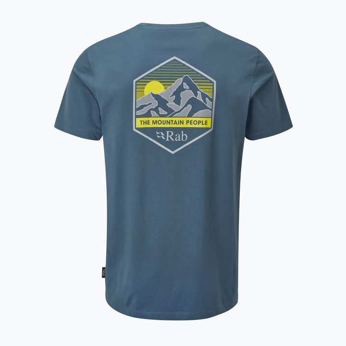 Koszulka męska Rab Stance Mountain Peak orion blue 5